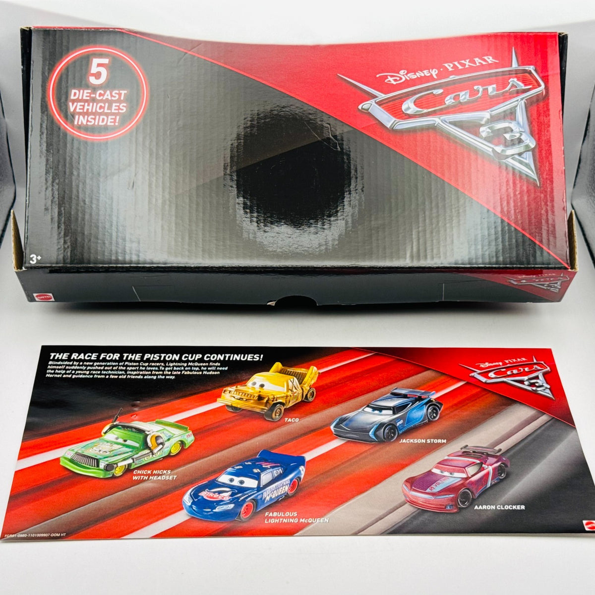 Disney Pixar Cars - AARON CLOCKER 5-PK *CHINA* Cars 3 2017 RARE - 1:55 Diecast