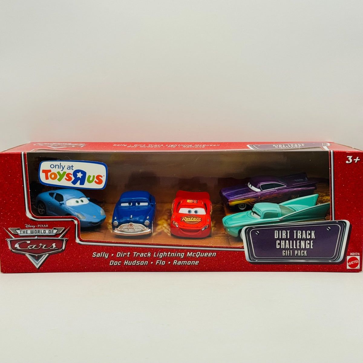 Disney Pixar Cars DIRT TRACK CHALLENGE 5-PK PURPLE RAMONE FLO 2008 1:55 Diecast