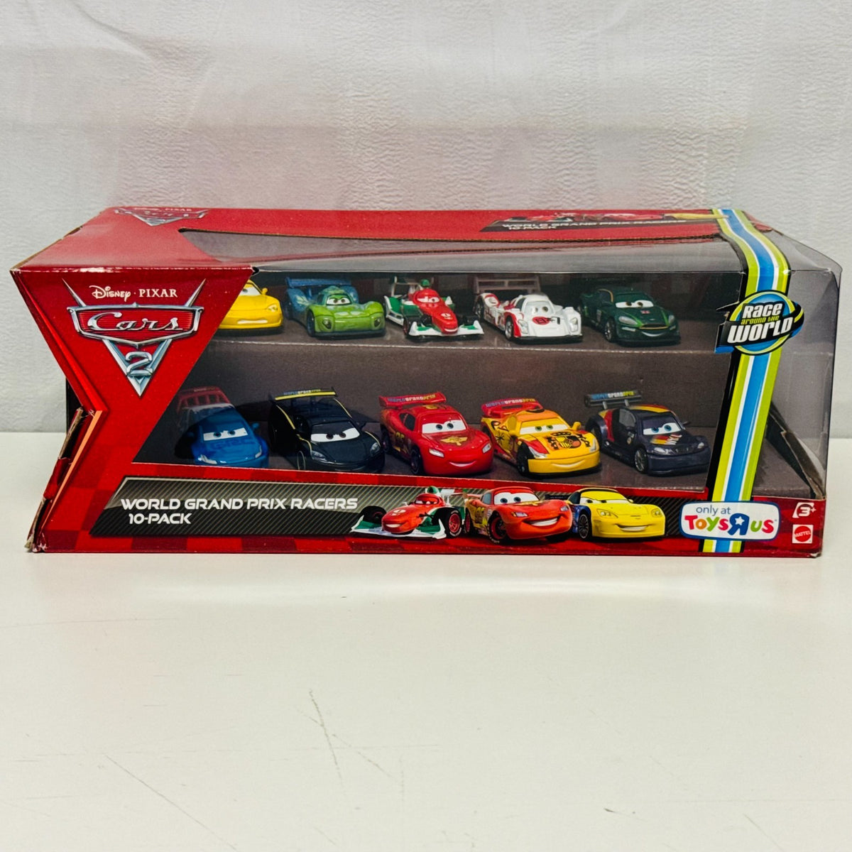 Disney Pixar Cars - WORLD GRAND PRIX RACERS 10-PK Cars 2 2012 - 1:55 Diecast