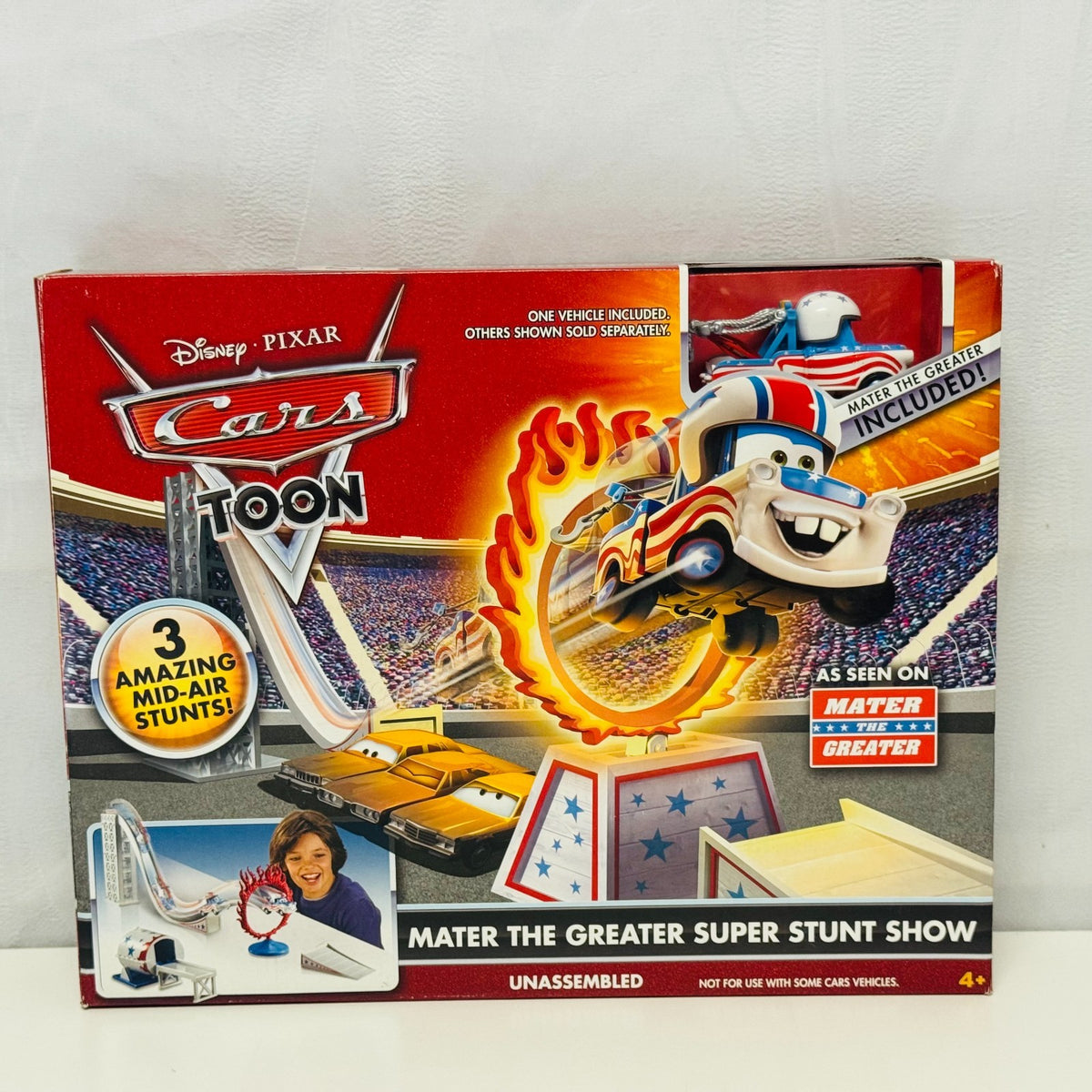 Disney Pixar Cars Toon MATER THE GREATER SUPER STUNT SHOW TRACK SET - 1:55 Scale