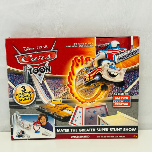Disney Pixar Cars Toon MATER THE GREATER SUPER STUNT SHOW TRACK SET - 1:55 Scale