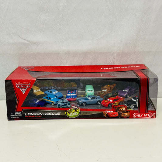 Disney Pixar Cars - LONDON RESCUE 12-PK CAPTURED PROFESSOR Z VICTOR 1:55 Diecast