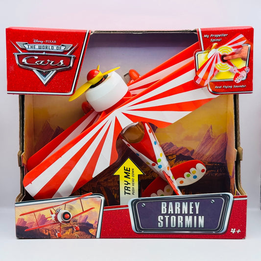 Disney Pixar Cars - LARGE TALKING BARNEY STORMIN PLANE 2008 - 1:24 Scale