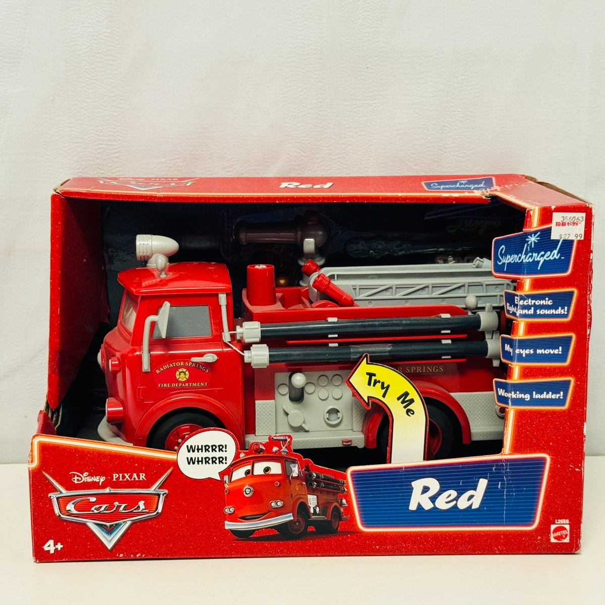 Disney Pixar Cars - GIANT RED FIRETRUCK WORKING LADDER Supercharged - 1:18 Scale