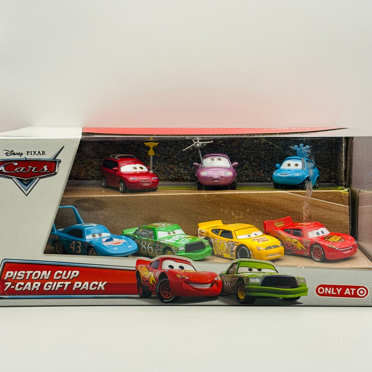 Disney Pixar Cars PISTON CUP 7-PK CORIANDER POLLY CHICK HICKS 2013 1:55 Diecast