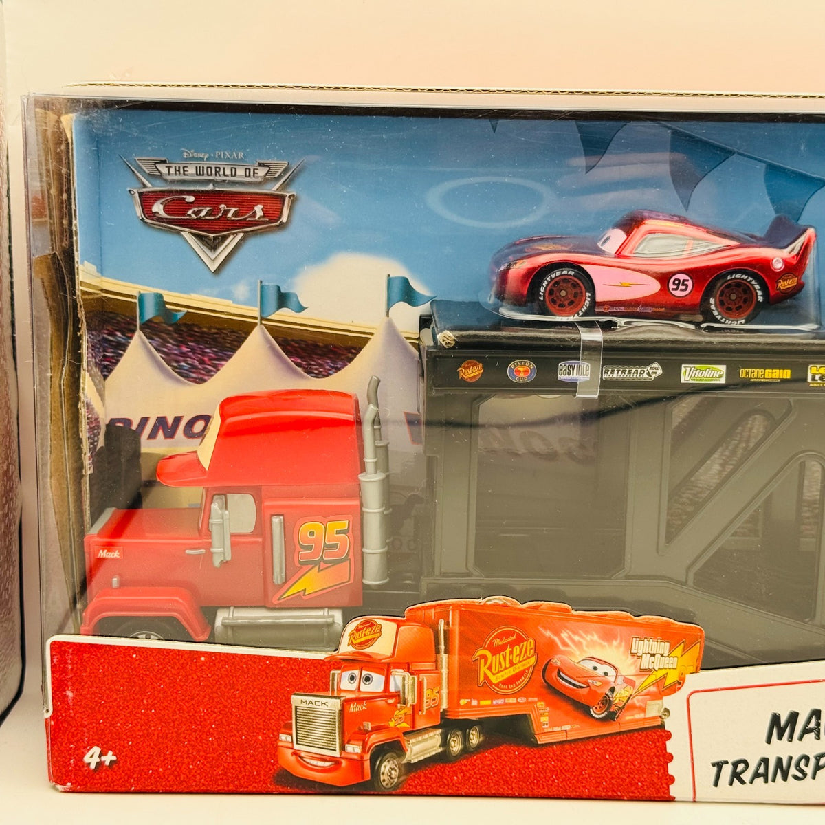 Disney Pixar Cars MACK TRANSPORTER HAULER BLACK Race O Rama 2009 - 1:55 Diecast