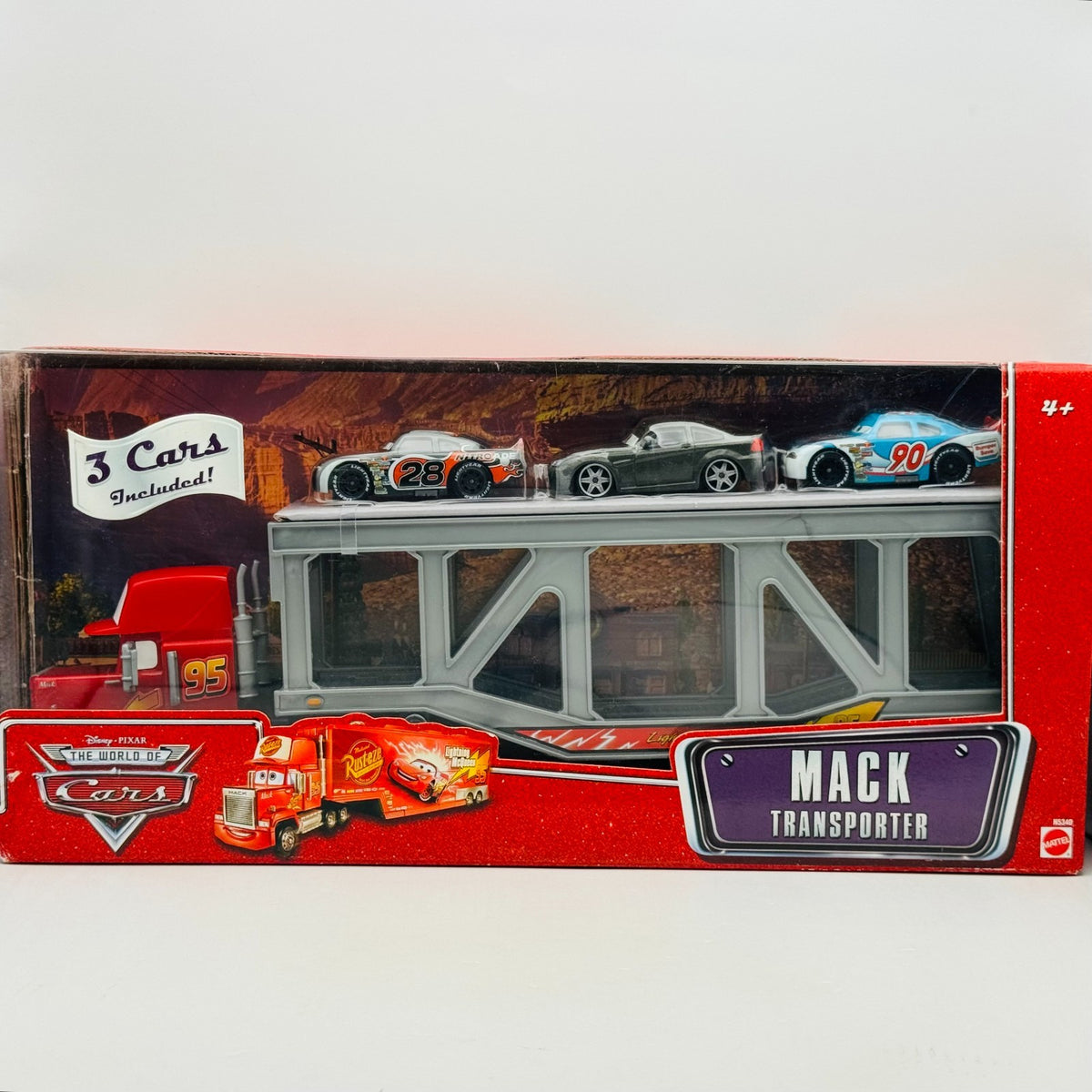 Disney Pixar Cars MACK TRANSPORTER HAULER BOB PONCHY AIKEN 2008 - 1:55 Diecast
