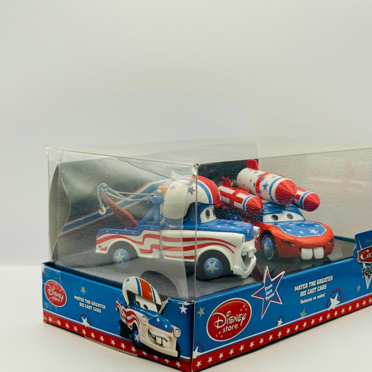 Disney Pixar Cars MATER THE GREATER DAREDEVIL MCQUEEN Disney Store 1:43 Diecast