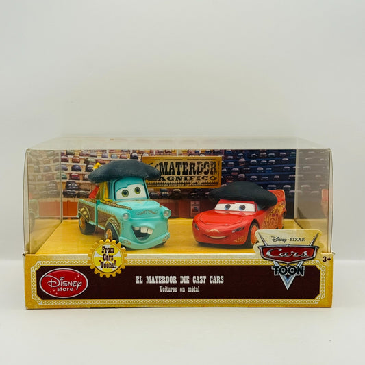 Disney Pixar Cars - EL MATERDOR MATER & MCQUEEN 2-PK Disney Store - 1:43 Diecast