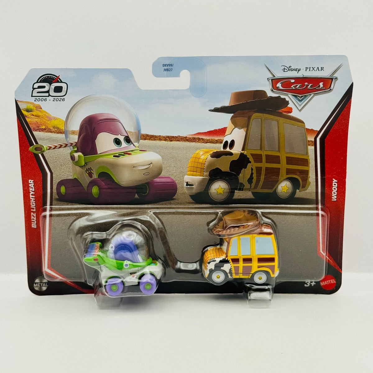 Disney Pixar Cars - 2026 CASE J 12 2PKS CELEBRATE RED BUZZ WOODY - 1:55 Diecast