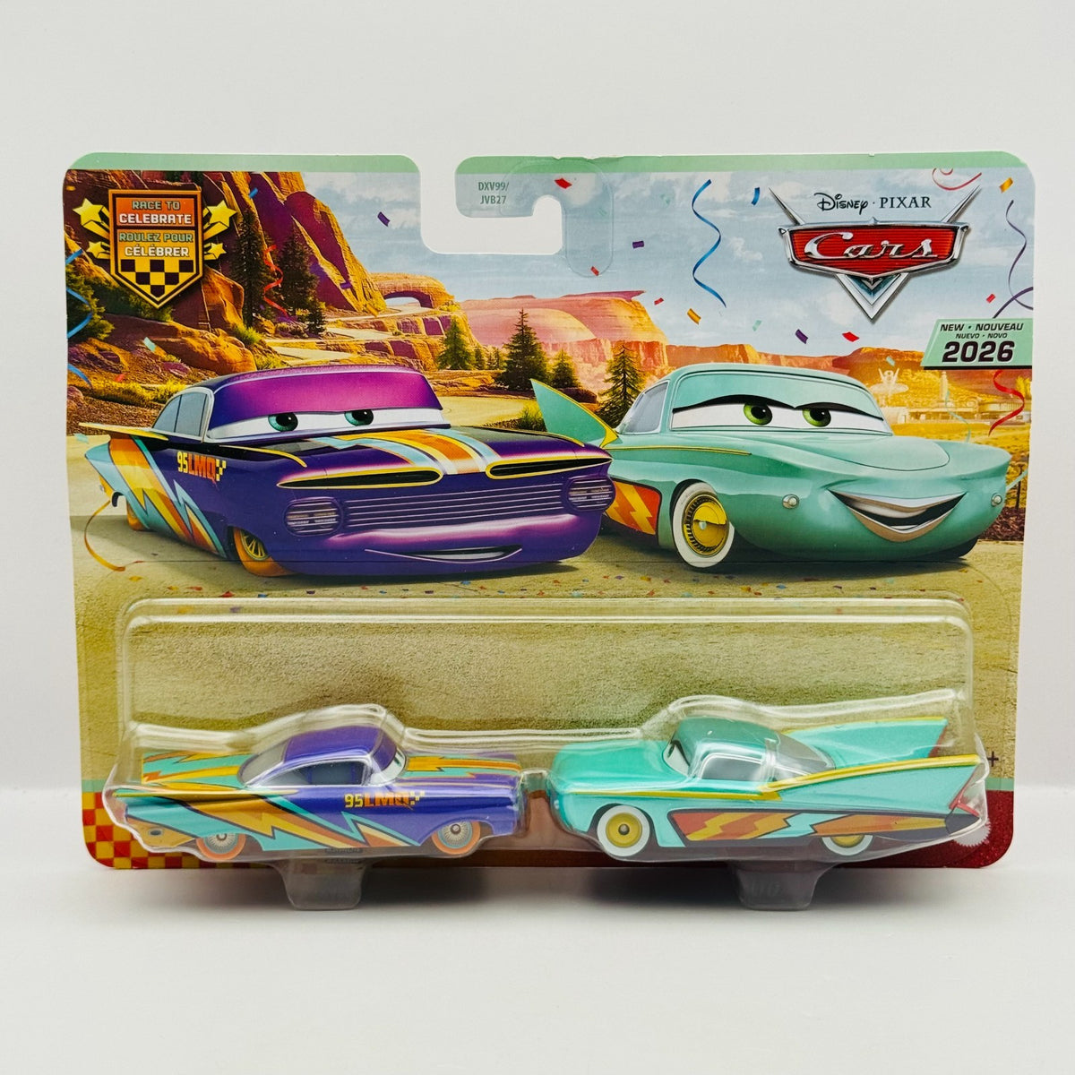 Disney Pixar Cars - 2026 CASE J 12 2PKS CELEBRATE RED BUZZ WOODY - 1:55 Diecast