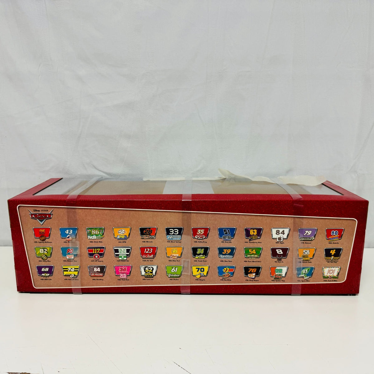 Disney Pixar Cars SPEEDWAY OF THE SOUTH SET APPLE CAR OPENED ONLY FOR INSPECTION