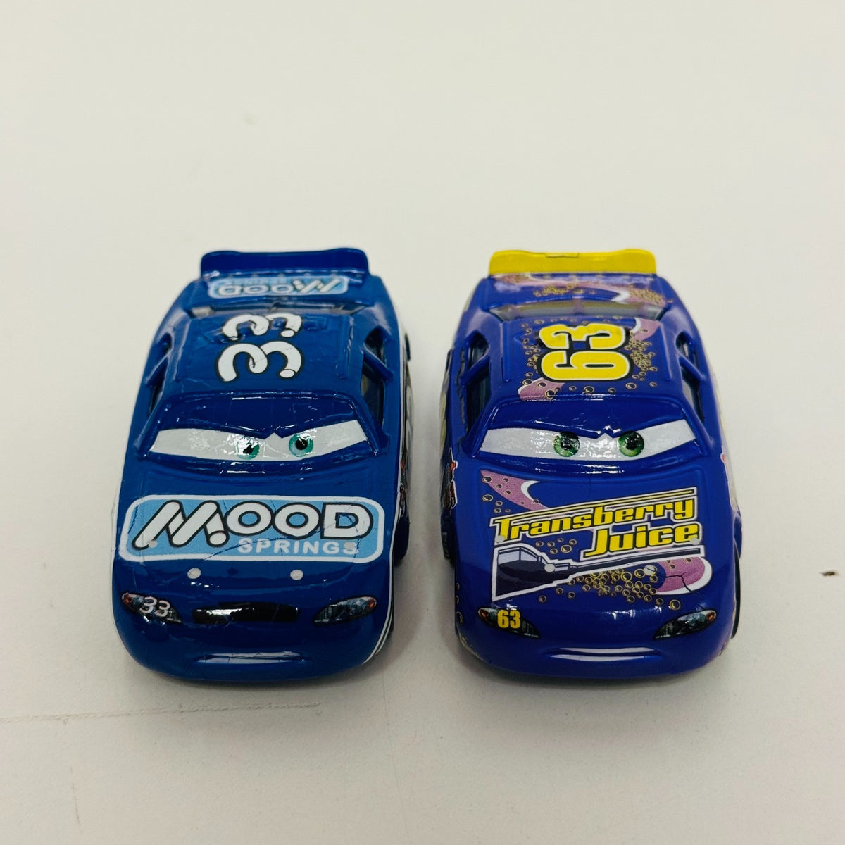 Disney Pixar Cars SPEEDWAY OF THE SOUTH SET APPLE CAR OPENED ONLY FOR INSPECTION