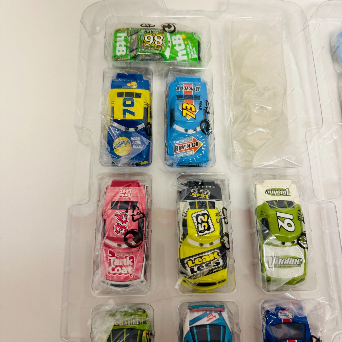Disney Pixar Cars SPEEDWAY OF THE SOUTH SET APPLE CAR OPENED ONLY FOR INSPECTION