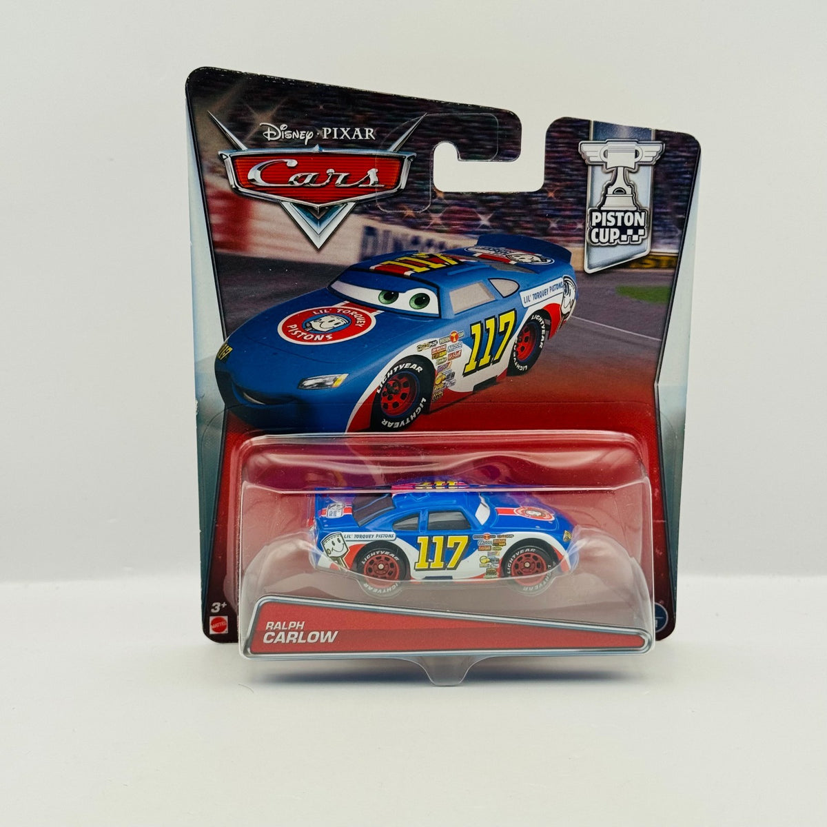 Disney Pixar Cars LIL TORQUEY PISTONS RALPH CARLOW Piston Cup 2017 1:55 Diecast