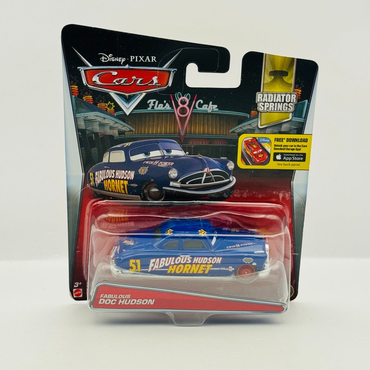 Disney Pixar Cars - FABULOUS HUDSON HORNET Radiator Springs 2016 - 1:55 Diecast