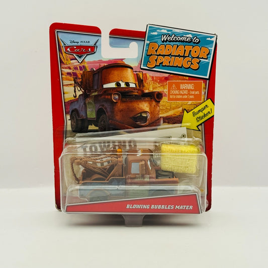 Disney Pixar Cars WELCOME TO RADIATOR SPRINGS BLOWING BUBBLES MATER 1:55 Diecast