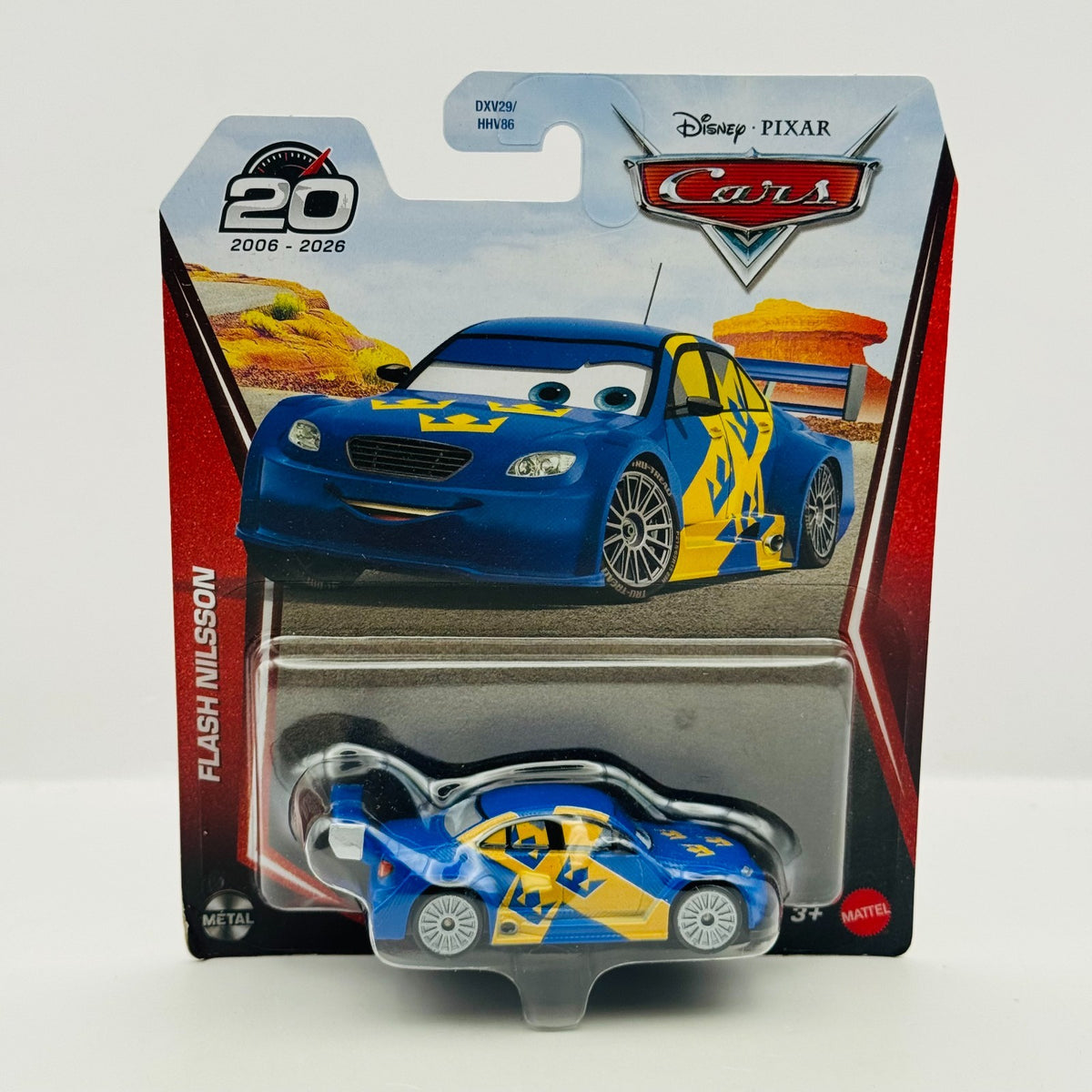 Disney Pixar Cars - FLASH NILSSON SWEDISH RACER WGP 20TH 2026 - 1:55 Diecast