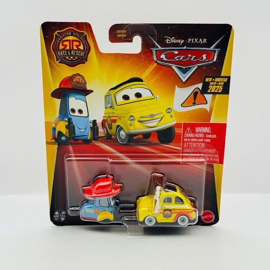 Disney Pixar Cars - RACE & RESCUE FIREFIGHTER GUIDO & LUIGI 2026 - 1:55 Diecast