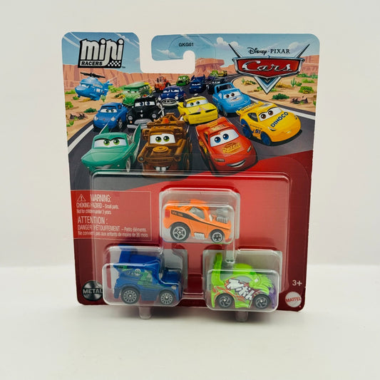 Disney Pixar Cars - Mini Racers SNOT ROD, DJ, WINGO Tuners 3-PK - Diecast