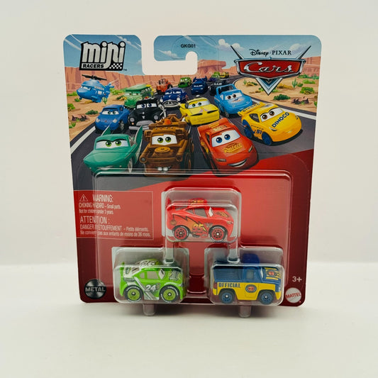 Disney Pixar Cars - Mini Racers MCQUEEN BRICK YARDLEY DEXTER 3-PK - Diecast