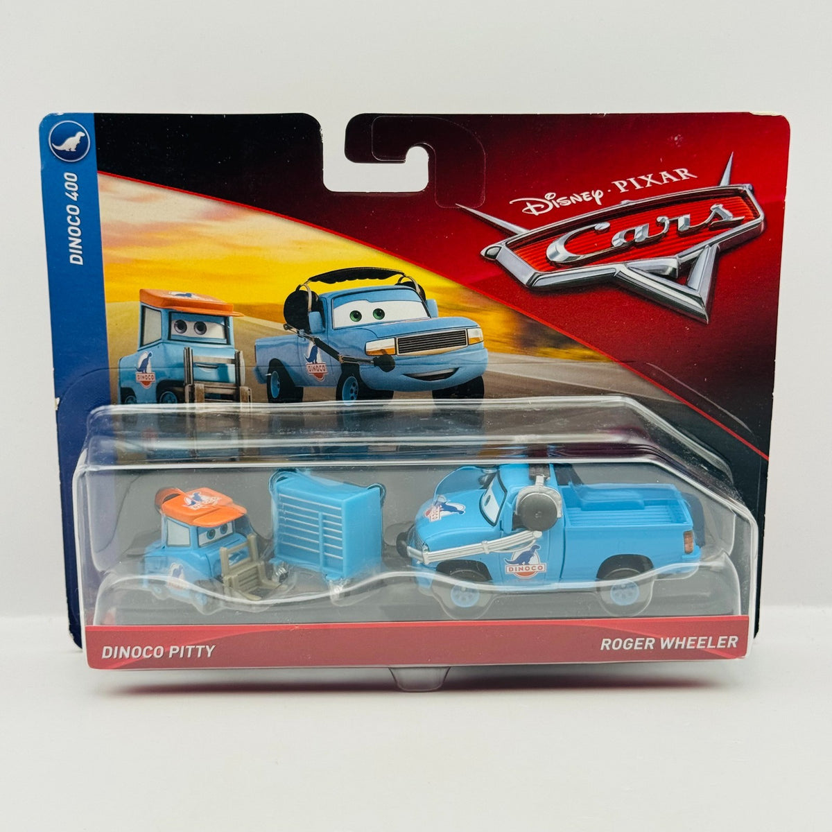 Disney Pixar Cars - TEAM DINOCO CREW CHIEF & PITTY ROGER WHEELER - 1:55 Diecast