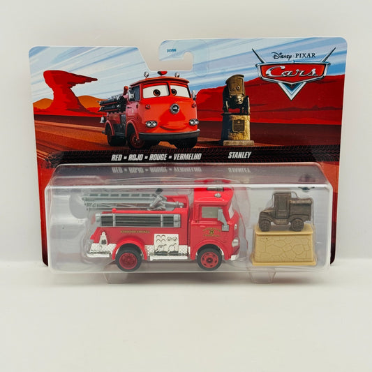 Disney Pixar Cars - RED FIRETRUCK & STANLEY Deluxe 2024 - 1:55 Diecast