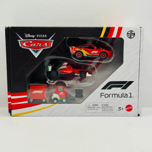 Disney Pixar Cars - FORMULA 1 COLLAB 3-PACK MCQUEEN, FRANCESCO 2026 1:55 Diecast