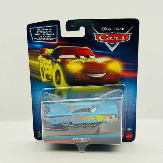 Disney Pixar Cars - GLOW RACERS BLUE RAMONE (Glow In The Dark) - 1:55 Diecast