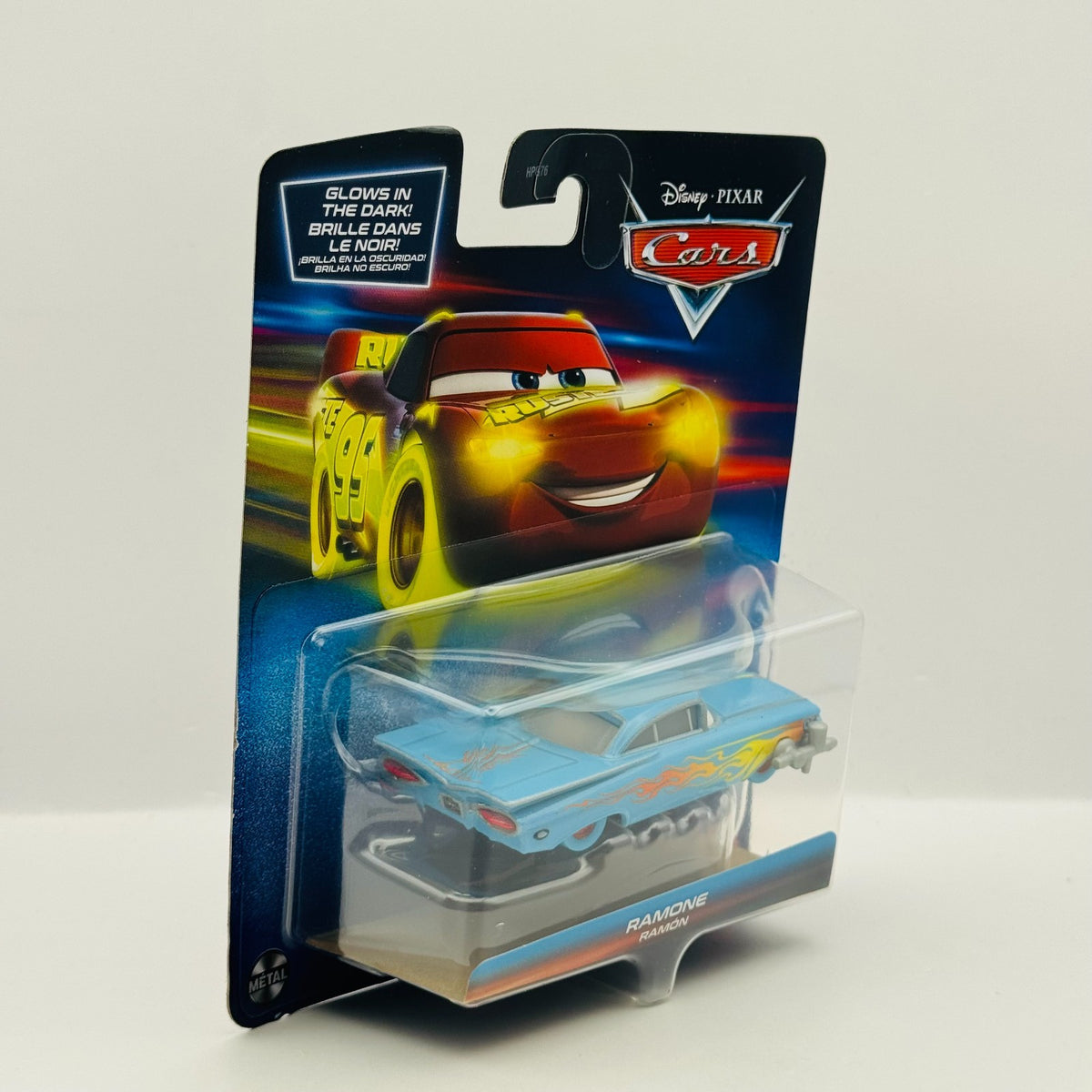 Disney Pixar Cars - GLOW RACERS BLUE RAMONE (Glow In The Dark) - 1:55 Diecast