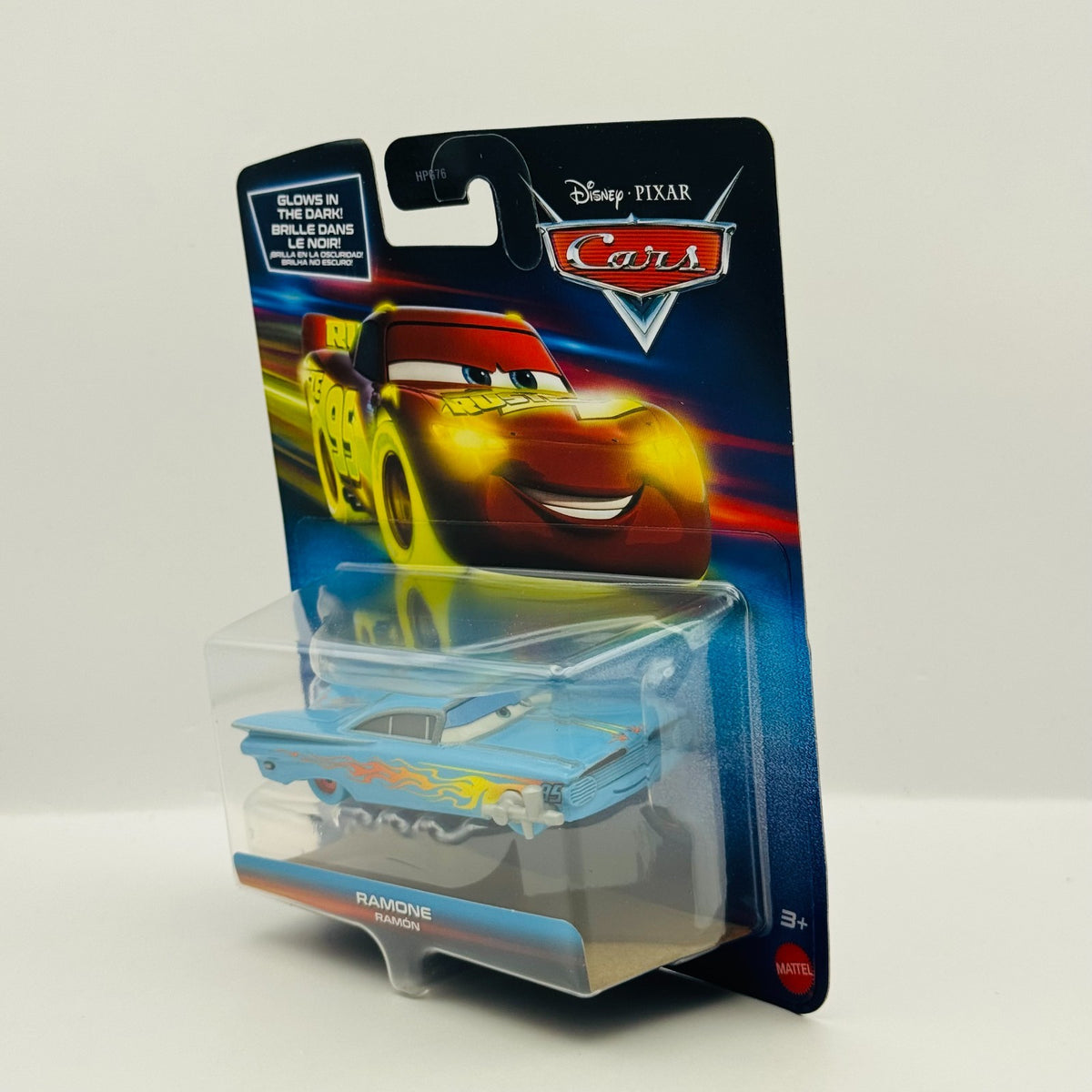 Disney Pixar Cars - GLOW RACERS BLUE RAMONE (Glow In The Dark) - 1:55 Diecast