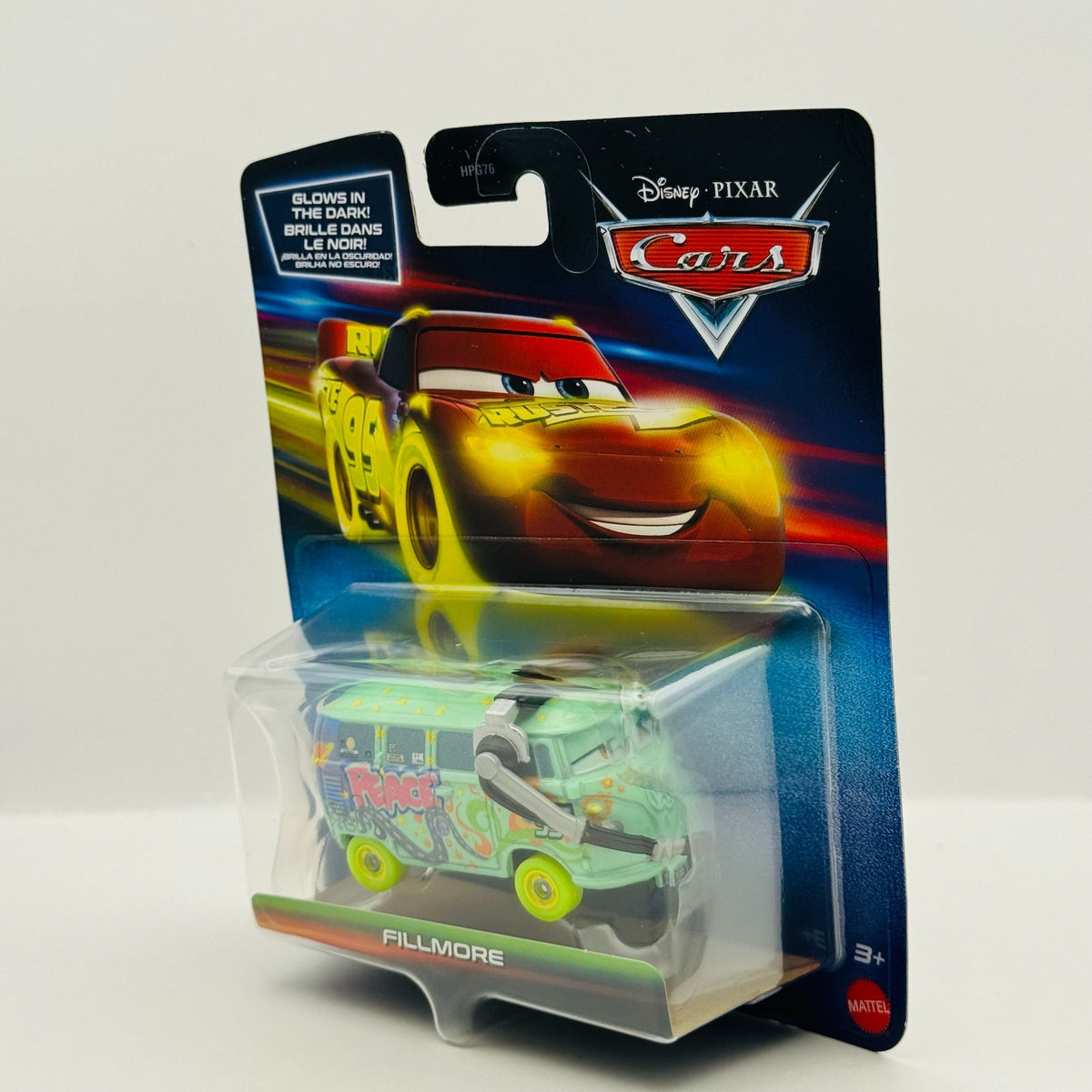 Disney Pixar Cars - GLOW RACERS FILLMORE (Glow In The Dark) - 1:55 Diecast